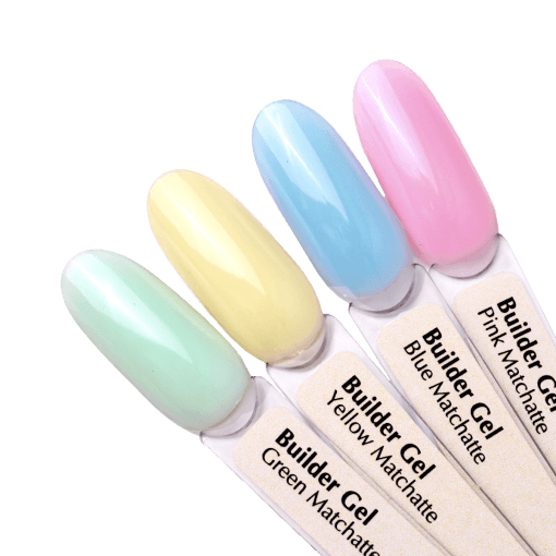 PNB Builder Gel Palette Matcha Latte – Farbgele in Pastelltönen für Nagelmodellage