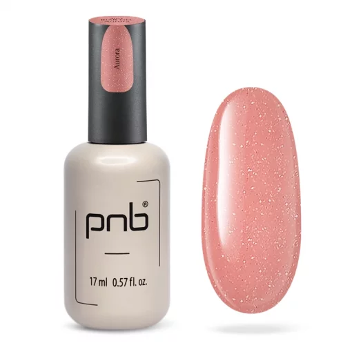 PNB 4in1 BIAB Gel 02 Aurora UV/LED in Rosa mit Glitzer 17 ml