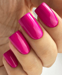 Nägel mit PNB Gel Polish Bright Fuchsia 144