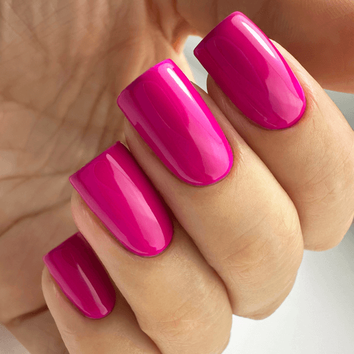 Nägel mit PNB Gel Polish Bright Fuchsia 144