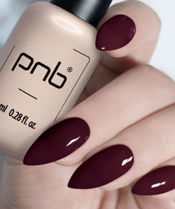 Nägel mit PNB Gel Polish Black Cherry 234