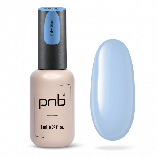 PNB UV LED Strong Iron Gel Baby Blue – Aufbaugel 8 ml für Nägel