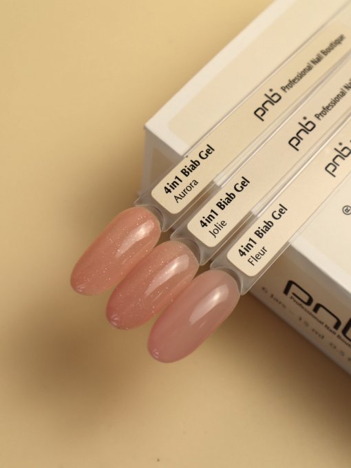 PNB 4in1 Biab Gel Farbpalette – Aurora, Jolie, Fleur