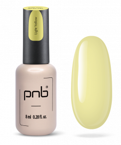 PNB UV LED Strong Iron Gel Light Yellow – Aufbaugel für Nägel 8 ml