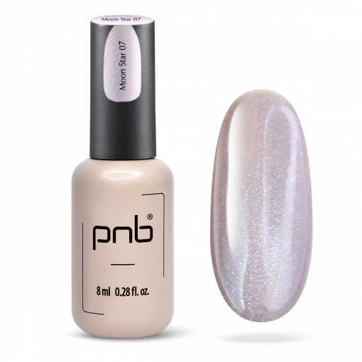 PNB Magnetic Gel Polish Glamour Cat 07 Moon Star – Flasche und Farbprobe