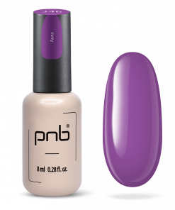 PNB UV/LED Gel Polish 346 Aura – violetter Nagellack in 8 ml Flasche mit Farbtips