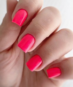 PNB Gel Polish 348 Chakra auf Nägeln – Neon Pink Maniküre