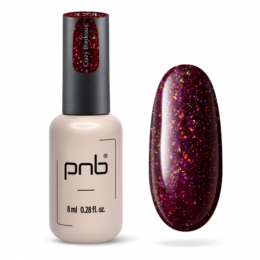 PNB Gel Polish 374 Crazy Bordeaux – Flasche 8 ml