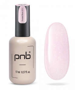 PNB UV/LED Strong Iron Gel Frosted Rose 17 ml – roséfarbenes Aufbaugel mit Frost-Schimmer