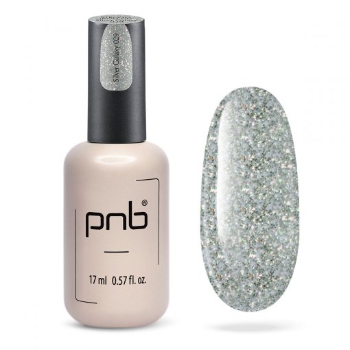 PNB UV/LED Strong Iron Gel Silver Galaxy – Flasche 17 ml