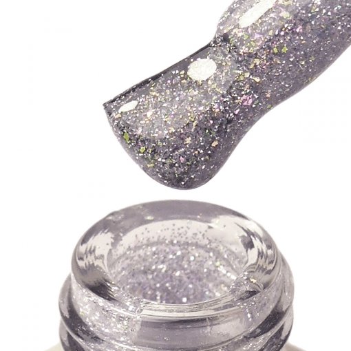PNB UV/LED Strong Iron Gel Silver Galaxy – Brush Ansicht