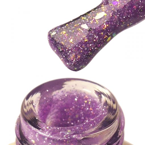 PNB UV/LED Strong Iron Gel Lavender Haze – Brush Ansicht
