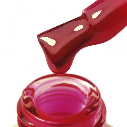 PNB UV/LED Strong Iron Gel Chili Passion – Brush Ansicht