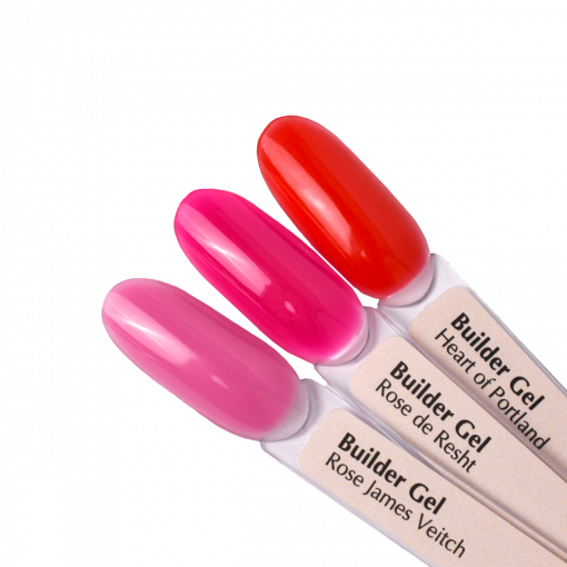 PNB Builder Gel Farbpalette – Heart of Portland, Rose de Resht, Rose James Veitch