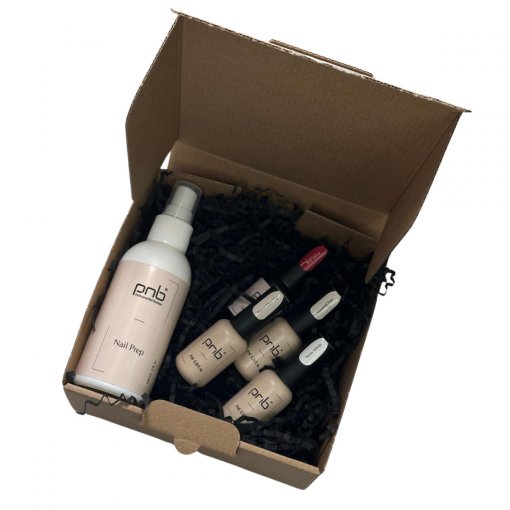 Starter Set 1 Mini PNB – Mini-Set mit Base, Top, Gel Polish 001, 210 und Nail Prep