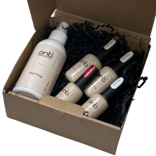 Starter Set 1 Maxi PNB – Set mit Base, Top, Gel Polish 001, 210 und Nail Prep