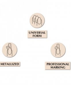 PNB ExtraPro Nagelschablonen – metallisiert, universell, professionell markiert