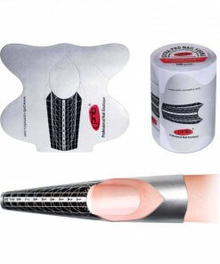 PNB ExtraPro Nagelschablonen metallisiert – 100 Stück auf Rolle