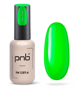 PNB UV/LED Strong Iron Gel Neon Green 8 ml – Aufbaugel in kräftigem Neongrün