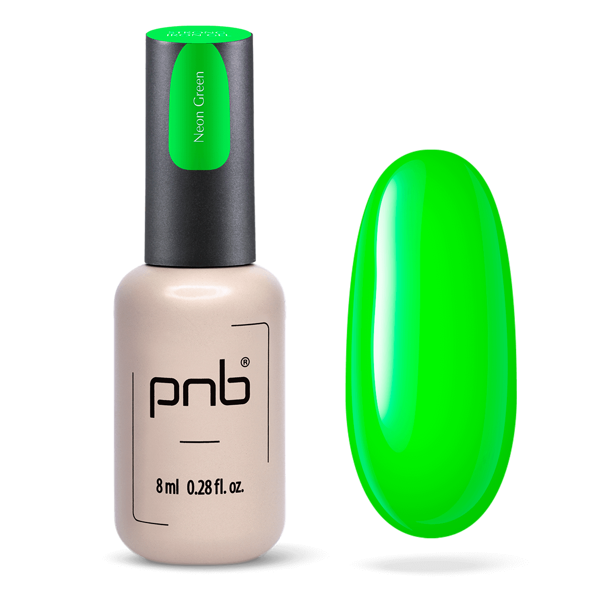 PNB UV/LED Strong Iron Gel Neon Green 8 ml – Aufbaugel in kräftigem Neongrün