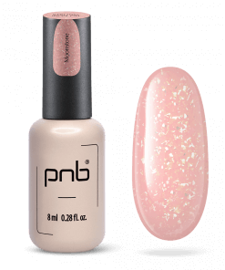 PNB UV/LED Strong Iron Gel Moonstone 8 ml – roséfarbenes Aufbaugel mit Schimmerpartikeln