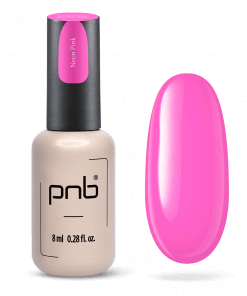 PNB UV/LED Strong Iron Gel Neon Pink 8 ml – Aufbaugel in kräftigem Neonrosa