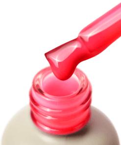 PNB Strong Iron Gel Neon Coral Pink – dickviskoses Aufbaugel mit neonkorallener Farbe