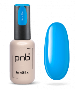 PNB UV/LED Strong Iron Gel Neon Blue 8 ml – Aufbaugel in kräftigem Neonblau
