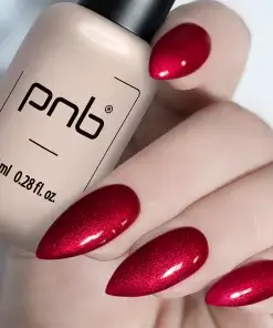 PNB UV/LED Gel Polish 057 Frankness rote Glitzer Nägel