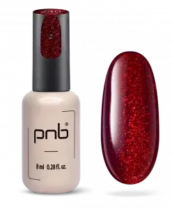 PNB UV/LED Gel Polish 240 rubinrot glitzer farbmuster