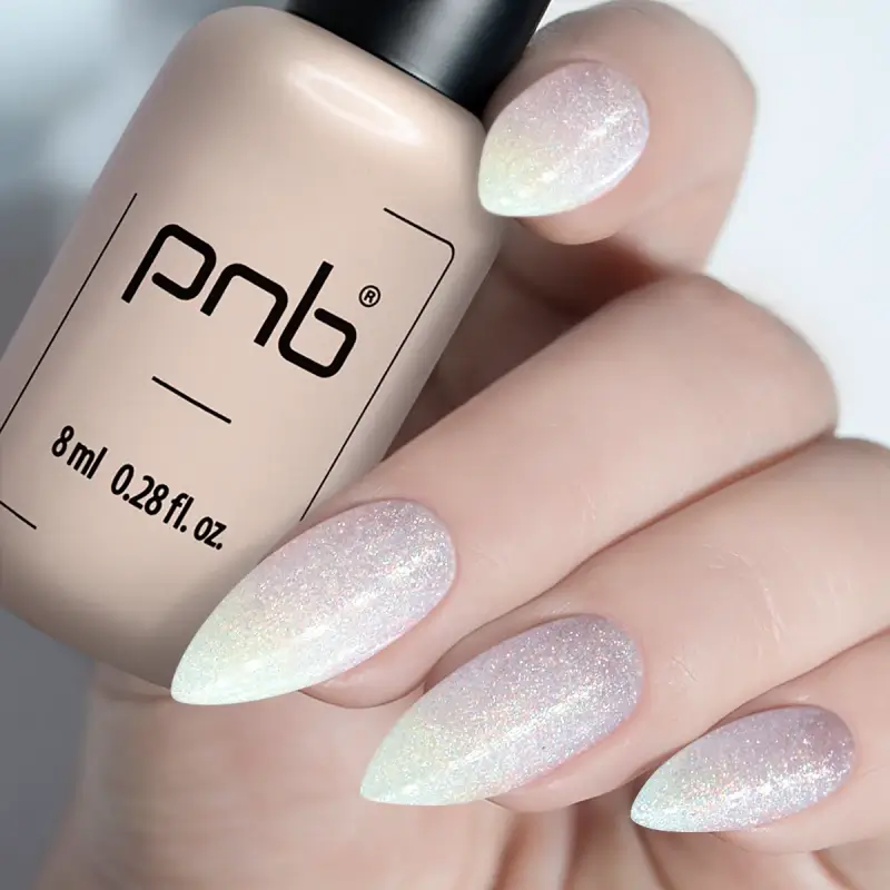 PNB UV/LED Gel Polish 258 Wizard Dust holografisch perlmutt 8 ml auf Nägeln