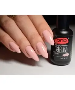 PNB UV/LED Gel Polish 215 Latte – Nude-Rosé Maniküre mit Flasche