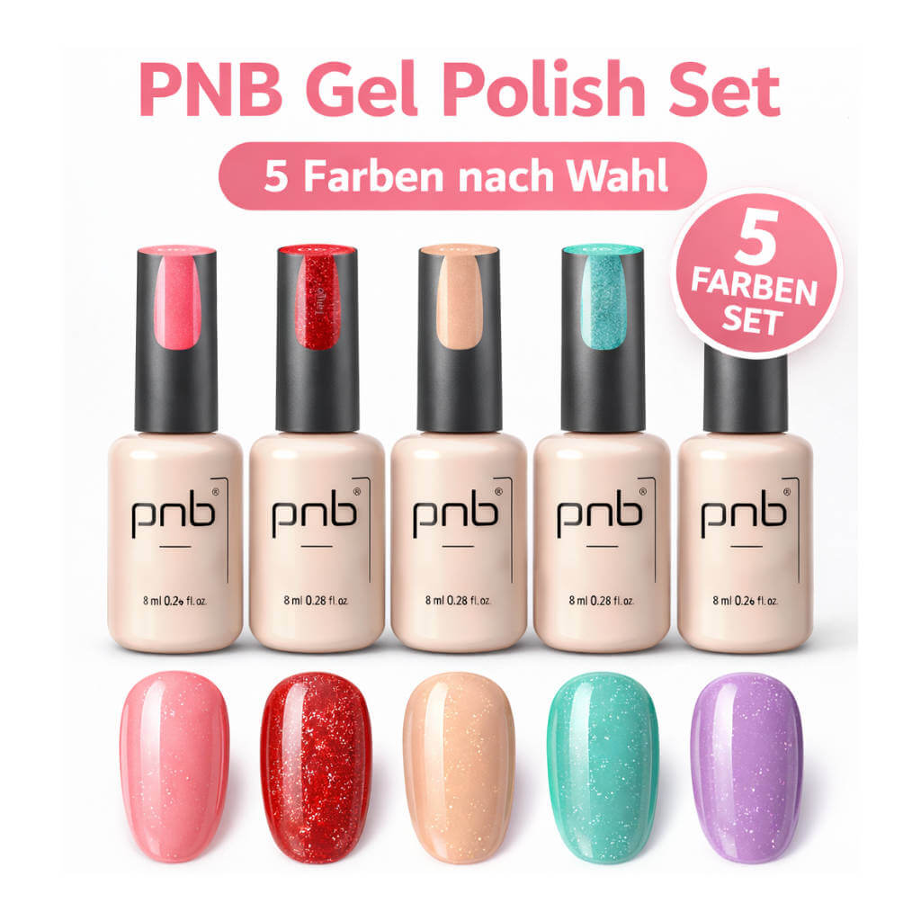 PNB Gel Polish Set 5 Farben nach Wahl UV LED Nagellack 8 ml