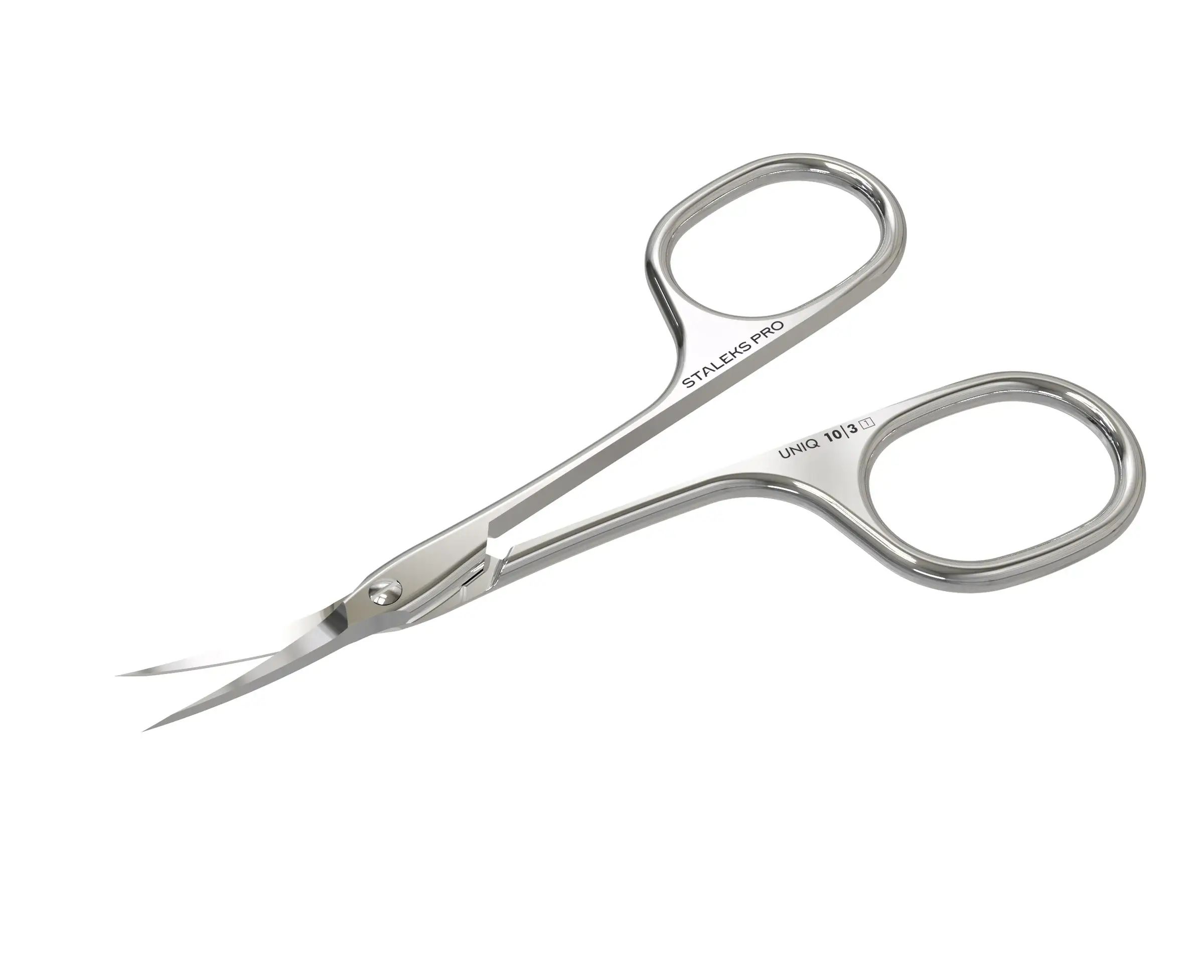 Nagelhautschere Staleks UNIQ 10 TYPE 3 Asymmetric gebogene Klinge Detailansicht